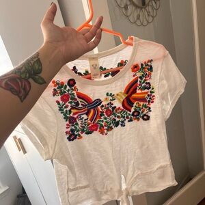 Free people embroidered top